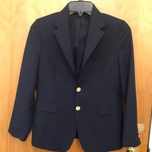 Vineyard Vines Boys Navy Wool Blazer Size 12 EUC